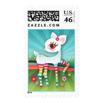 Albino Deerie Postage