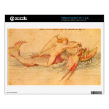 Albrecht Durer - Ambras Art Book - Arion Decal For Medium Netbook