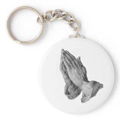 Albrecht Durer - Hands Praying Keychains by MasterpieceArt