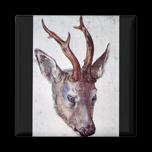 Albrecht Durer - Head of a deer Fridge Magnet