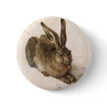 Albrecht Dürer - Junger Hase (Young Hare), 1502 Pinback Buttons
