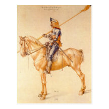 Albrecht Durer - Rider in the armor Postcard