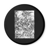 Albrecht Durer The Four Horsemen of the Apocalypse Refrigerator Magnets