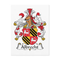 Albrecht Family Crest postcards by coatsofarms Albrecht Family Crest postcards