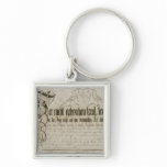 Album sheet, 1789 keychain