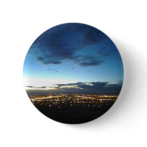 Albuquerque at nightfall pinback button