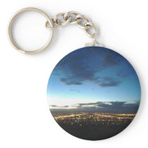 Albuquerque at nightfall keychains