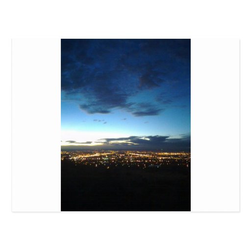 Albuquerque at nightfall postcards