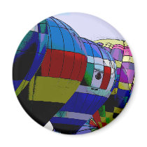 Albuquerque Balloon Fiesta Refrigerator Magnet