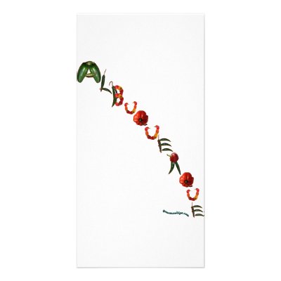 Albuquerque Chili Peppers Custom Photo Card by chili_state