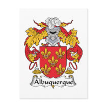 Albuquerque Family Crest postcards by coatsofarms Albuquerque Family Crest postcards