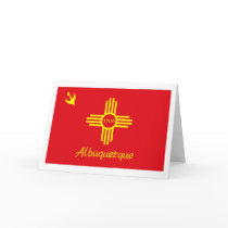 Albuquerque Flag Greeting Card by FlagTshirts Albuquerque Flag Greeting Card