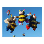 Albuquerque Hot Air  Balloon Bees Postcard