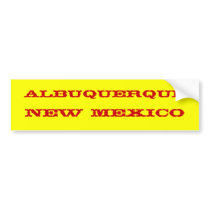 ALBUQUERQUE, NEW MEXICO BUMPER STICKER