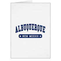 Albuquerque New Mexico College Style t shirts Cards