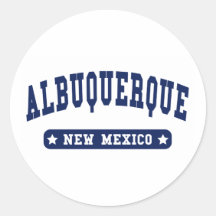 Albuquerque New Mexico College Style t shirts Stickers