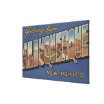 Albuquerque, New Mexico - Large Letter Scenes Canvas Print