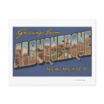 Albuquerque, New Mexico - Large Letter Scenes Post Cards