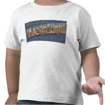 Albuquerque, New Mexico - Large Letter Scenes Tee Shirt