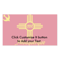 Albuquerque, New Mexico, United States flag Business Card Templates