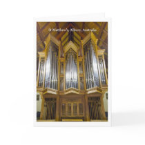 Albury church organ card (vertical)