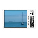 Alcatraz and Sail Boat postage by rpasterf Alcatraz and Sail Boat postage