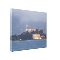 Alcatraz at Dawn Gallery Wrapped Canvas