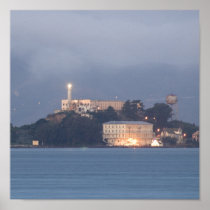 Alcatraz at Dawn Poster