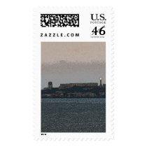 Alcatraz at Dusk postage