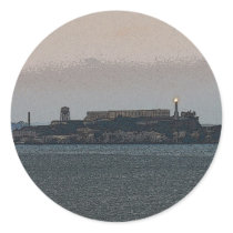 Alcatraz at Dusk stickers