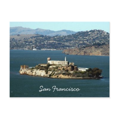 alcatraz bay postcards by cardart