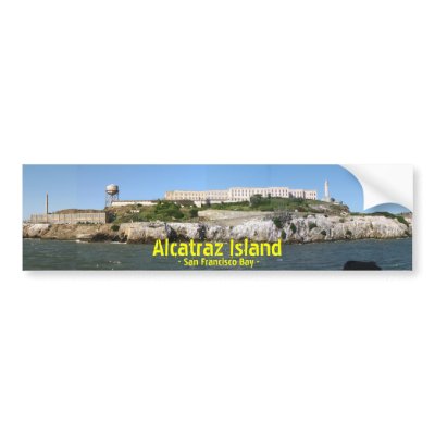 Alcatraz Bumpersticker Bumper Stickers by texan_Eagle_Scout