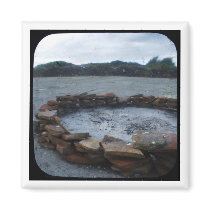 Alcatraz Fire Pit Refrigerator Magnet