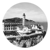 Alcatraz Island Lighthouse Sticker