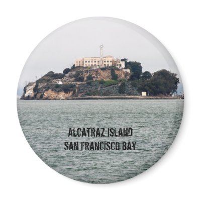 Alcatraz Island San Francisco Bay Refrigerator Magnets by allisonbeutler