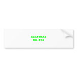 Alcatraz No. 374 Bumper Sticker