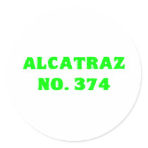 Alcatraz No. 374 Round Stickers