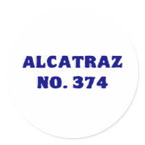 Alcatraz No. 374 Round Sticker