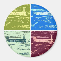 Alcatraz Pop art Magnet