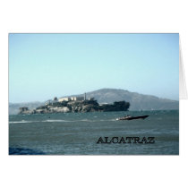 Alcatraz prison greeting card