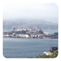 Alcatraz Square Stickers