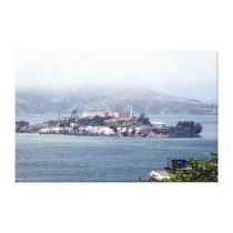 Alcatraz Stretched Canvas Print