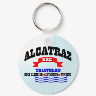 Alcatraz Triathlon zazzle_keychain