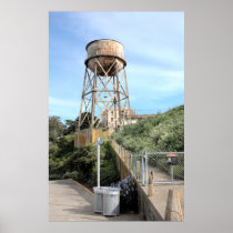 Alcatraz Water Tower HDR Posters