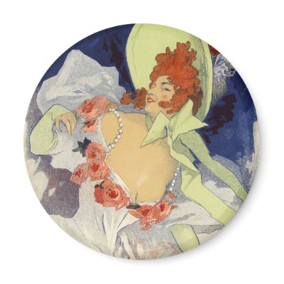 Alcazar d'Été Lidia, Jules Chéret Refrigerator Magnets by VintageArtPosters