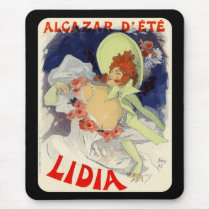 Alcazar d'Été Lidia, Jules Chéret Mouse Pad