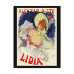 Alcazar d'Été Lidia, Jules Chéret postcards