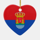 Alcazaren., Spain flag Christmas Tree Ornament
