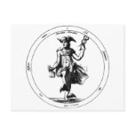 Alchemical Mercury and caduceus Postcard