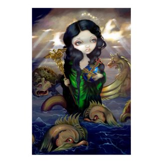 Alchemical Seas ART PRINT gothic alchemy lowbrow print